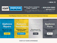 Tablet Screenshot of brookswoodapplianceservice.com
